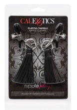 Load image into Gallery viewer, Nipple Play Playful Tassels Nipple Clamps - Black
