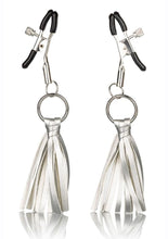 Load image into Gallery viewer, Nipple Play Playful Tassels Nipple Clamps - Silver
