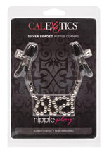 Load image into Gallery viewer, Nipple Play Silver Beaded Chain Nipple Clamps - Silver
