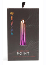 Load image into Gallery viewer, Nu Sensuelle Aluminium Point Rechargeable Warming Bullet - Metal/Multicolor/Rainbow
