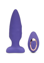 Load image into Gallery viewer, Nu Sensuelle Andii Rechargeable Silicone Plug with Roller Motion - Purple/Ultra Violet
