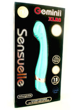 Load image into Gallery viewer, Nu Sensuelle Geminii Xlr8 Rechargeable Silicone G-Spot Vibrator - Blue/Electric Blue
