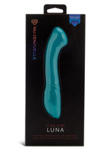 Load image into Gallery viewer, Nu Sensuelle Luna Velvet Touch with Turbo Rechargeable Silicone Vibrator - Green/Rose Gold
