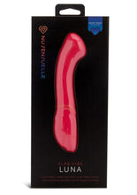 Load image into Gallery viewer, Nu Sensuelle Luna Velvet Touch with Turbo Rechargeable Silicone Vibrator - Hot Pink/Pink
