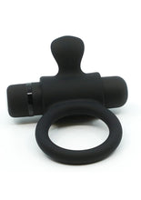 Load image into Gallery viewer, Nu Sensuelle Silicone Bullet Ring Rechargeable Vibrating Cock Ring - Black
