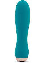 Load image into Gallery viewer, Nu Sensuelle Skye Velvet Touch with Turbo Rechargeable Silicone Bullet - Green/Rose Gold
