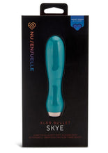 Load image into Gallery viewer, Nu Sensuelle Skye Velvet Touch with Turbo Rechargeable Silicone Bullet - Green/Rose Gold
