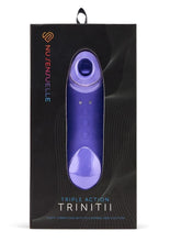 Load image into Gallery viewer, Nu Sensuelle Trinitii Triple Action Rechargeable Silicone Vibrator - Purple/Ultra Violet
