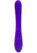 Load image into Gallery viewer, Nu Sensuelle Vivi Rechargeable Silicone Double Tapping Vibe with Clitoral Stimulation - Deep Purple
