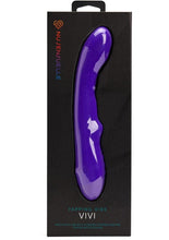 Load image into Gallery viewer, Nu Sensuelle Vivi Rechargeable Silicone Double Tapping Vibe with Clitoral Stimulation - Deep Purple
