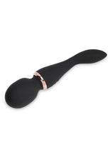 Load image into Gallery viewer, Nu Sensuelle Xlr8 Alluvion Silicone Rechargeable Wand Massager - Black/Rose Gold
