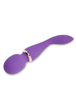 Load image into Gallery viewer, Nu Sensuelle Xlr8 Alluvion Silicone Rechargeable Wand Massager - Purple/Rose Gold

