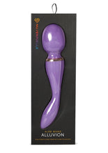 Load image into Gallery viewer, Nu Sensuelle Xlr8 Alluvion Silicone Rechargeable Wand Massager - Purple/Rose Gold
