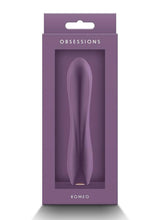 Load image into Gallery viewer, Obsessions Romeo Rechargeable Silicone Vibrator - Purple
