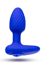 Load image into Gallery viewer, Oh My Gem Mystery Rechargeable Silicone Anal Plug - Blue/Sapphire
