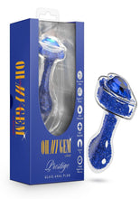 Load image into Gallery viewer, Oh My Gem Prestige Glass Anal Plug - Blue
