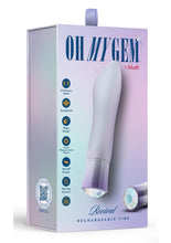 Load image into Gallery viewer, Oh My Gem Revival Rechargeable Silicone G-Spot Vibrator - Opal - Purple
