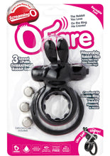 Load image into Gallery viewer, Ohare Silicone Vibrating Rabbit Cock Ring Waterproof - Black
