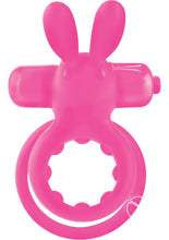 Load image into Gallery viewer, Ohare Silicone Vibrating Rabbit Cock Ring Waterproof - Pink
