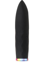 Load image into Gallery viewer, On The Spot Rechargeable Silicone Light Up Bullet Vibrator - Black
