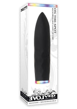 Load image into Gallery viewer, On The Spot Rechargeable Silicone Light Up Bullet Vibrator - Black
