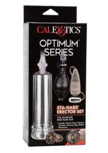 Load image into Gallery viewer, Optimum Series Sta-Hard Erecotor Set Penis Pump - Clear
