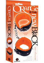 Load image into Gallery viewer, Orange Is The New Black Love Cuffs, Ankle - Black/Orange
