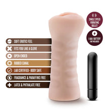 Load image into Gallery viewer, M For Men Ashley Vibrating Masturbator with Bullet - Pussy
