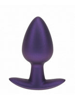 Load image into Gallery viewer, Ouch! Anal Plug Silicone - Medium - Metallic - Purple - Medium
