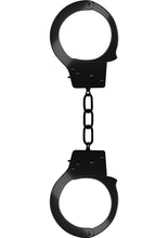 Load image into Gallery viewer, Ouch! Beginner's Handcuffs - Black/Metal
