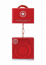 Load image into Gallery viewer, Ouch! Beginners Handcuffs - Metal/Red
