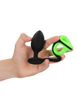 Load image into Gallery viewer, Ouch! Butt Plug with Cock Ring and Ball Strap Silicone

