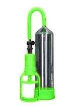 Load image into Gallery viewer, Ouch! Comfort Beginner Pump - Clear/Glow In The Dark/Green
