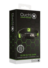 Load image into Gallery viewer, Ouch! Cylinder Gag - Black/Glow In The Dark/Green
