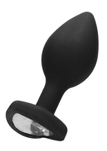 Load image into Gallery viewer, Ouch! Diamond Heart Butt Plug - Regular - Black
