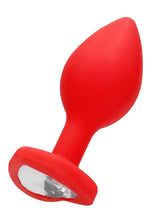 Load image into Gallery viewer, Ouch! Diamond Heart Butt Plug - Regular - Red
