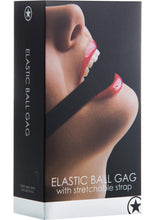 Load image into Gallery viewer, Ouch Elastic Ball Gag with Stretchable Strap - Black
