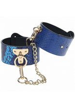 Load image into Gallery viewer, Ouch! Florence Collection Leg Cuffs - Blue
