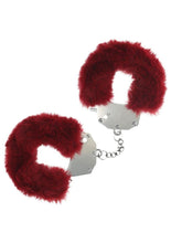 Load image into Gallery viewer, Ouch! Heavy-Duty Fluffy Handcuffs - Burgundy
