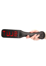 Load image into Gallery viewer, Ouch! Leather Paddle Slut - Black
