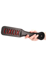 Load image into Gallery viewer, Ouch! Leather Paddle Xoxo - Black
