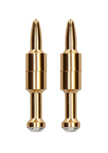 Load image into Gallery viewer, Ouch! Magnetic Nipple Clamps Diamond Pin - Gold
