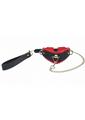 Load image into Gallery viewer, Ouch! Milan Collection Collar with Leash - Black/Red
