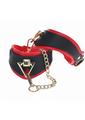 Load image into Gallery viewer, Ouch! Milan Collection Leg Cuffs - Black/Red
