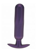 Load image into Gallery viewer, Ouch! Oblong Anal Plug Silicone - Metallic - Purple
