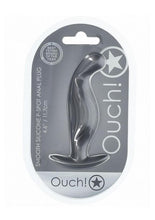 Load image into Gallery viewer, Ouch! P-Spot Anal Plug Silicone - Grey/Gun Metal
