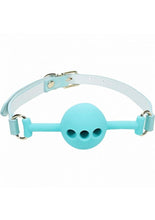 Load image into Gallery viewer, Ouch! Paris Collection Silicone Ball Gag - Blue
