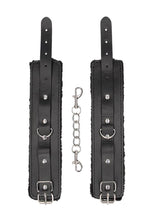 Load image into Gallery viewer, Ouch! Plush Bonded Leather Hand Cuffs
