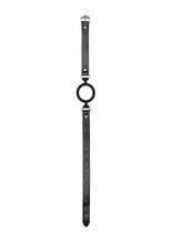 Load image into Gallery viewer, Ouch! Silicone Ring Gag with Adjustable Bonded Leather Straps
