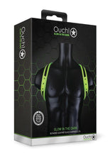 Load image into Gallery viewer, Ouch! Sling Harness - Black/Glow In The Dark/Green - Large/XLarge

